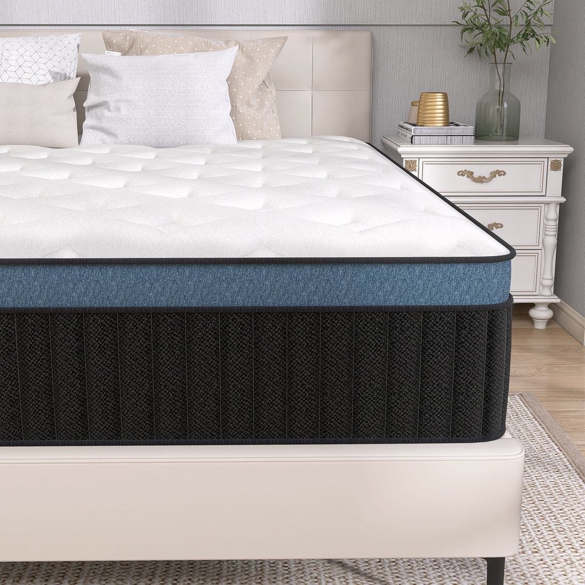 14 inch Full Hybrid Mattress with Gel Memory Foam D44590