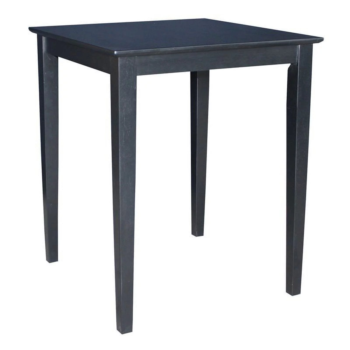 36" Solid Wood Top Table in Black S718