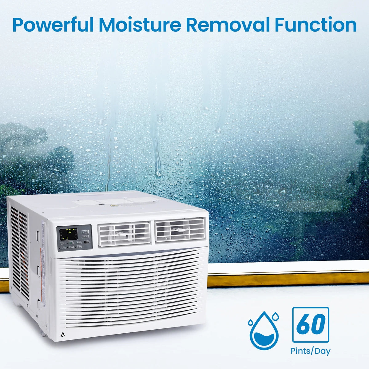8,000 BTU Window-Mounted Air Conditioner with Remote/App Control Z532726