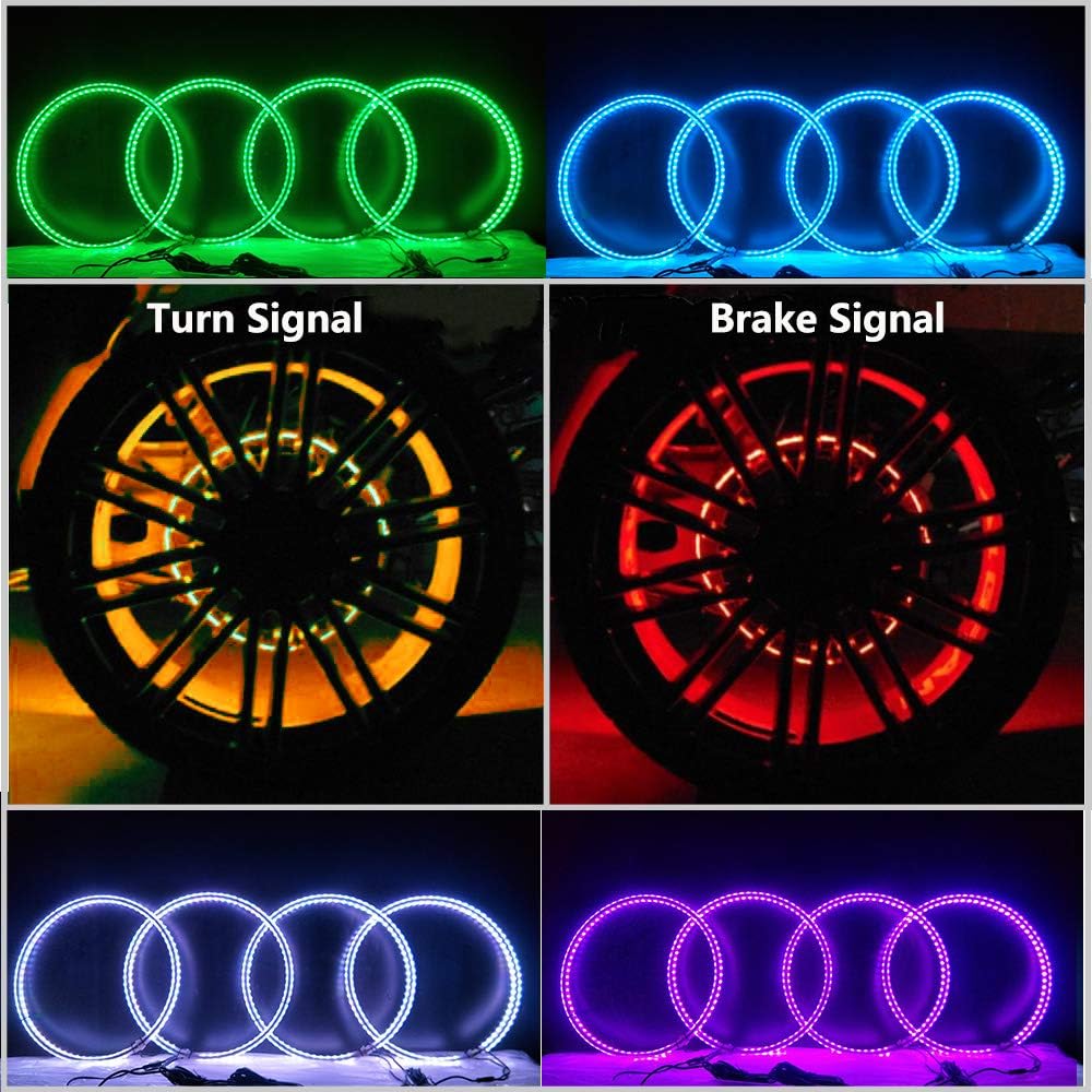 15.5 inch Double Row Wheel Ring Light Kit with Turn Signal R45488
