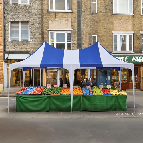 White 26x19ft Heavy Duty Canopy Tent with 8 Removable Sidewalls L32557