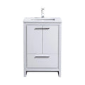 24 in. Modern Bathroom Vanity with White Quartz Counter Top L9712