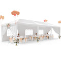 10'x30' White Party Tent with 8 Removable Sidewalls V4201