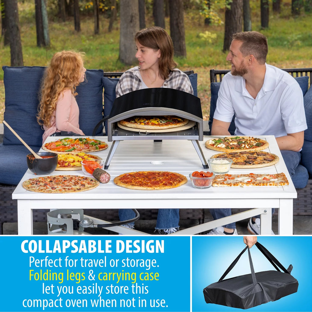 Black Portable Gas Pizza Oven X33411