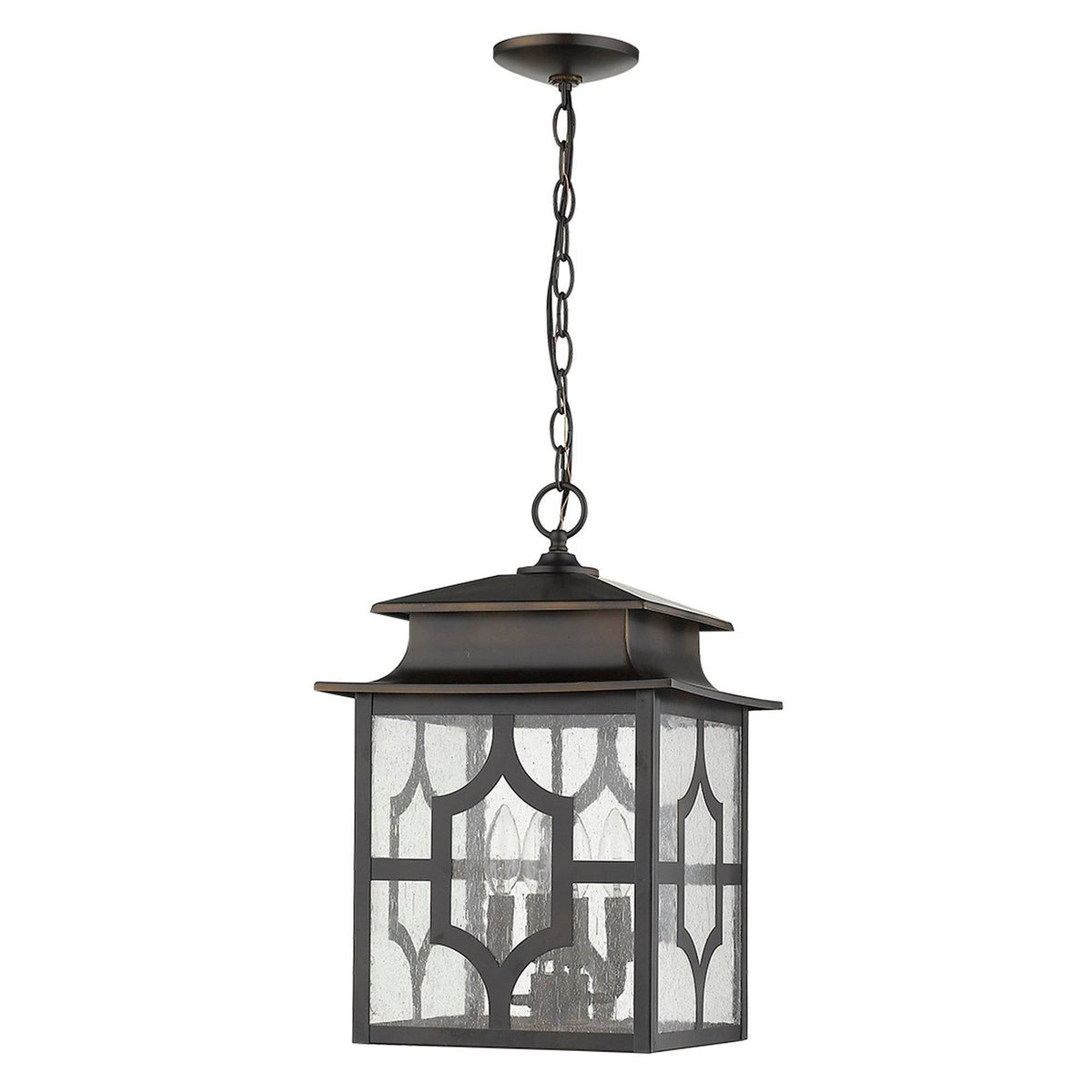 4-Light Oil-Rubbed Bronze Hanging Lantern W10757