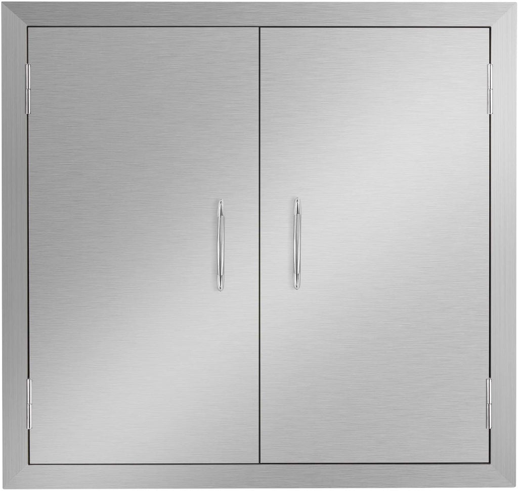Stainless Steel Double Wall Outdoor Kitchen Doors 31W x 24H Inch X3207