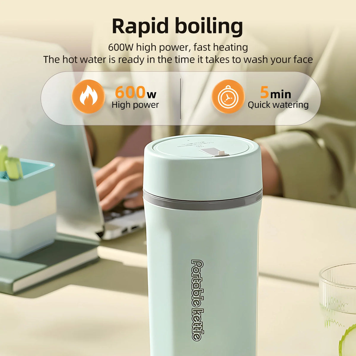 500ml Stainless Steel Electric Kettle F58387
