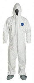 White Hooded Coverall with Boots L293