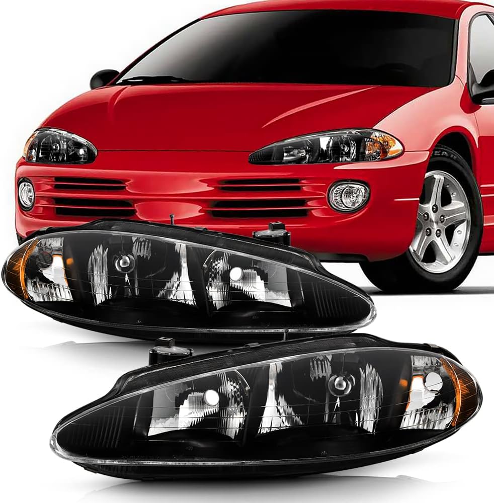 Black Headlights Replacement Driver + Passenger Side B997128