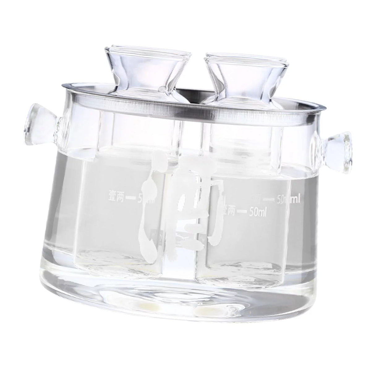 Glass Sake Decanter Bottle 16cmx14.5cmx11.6cm I820912