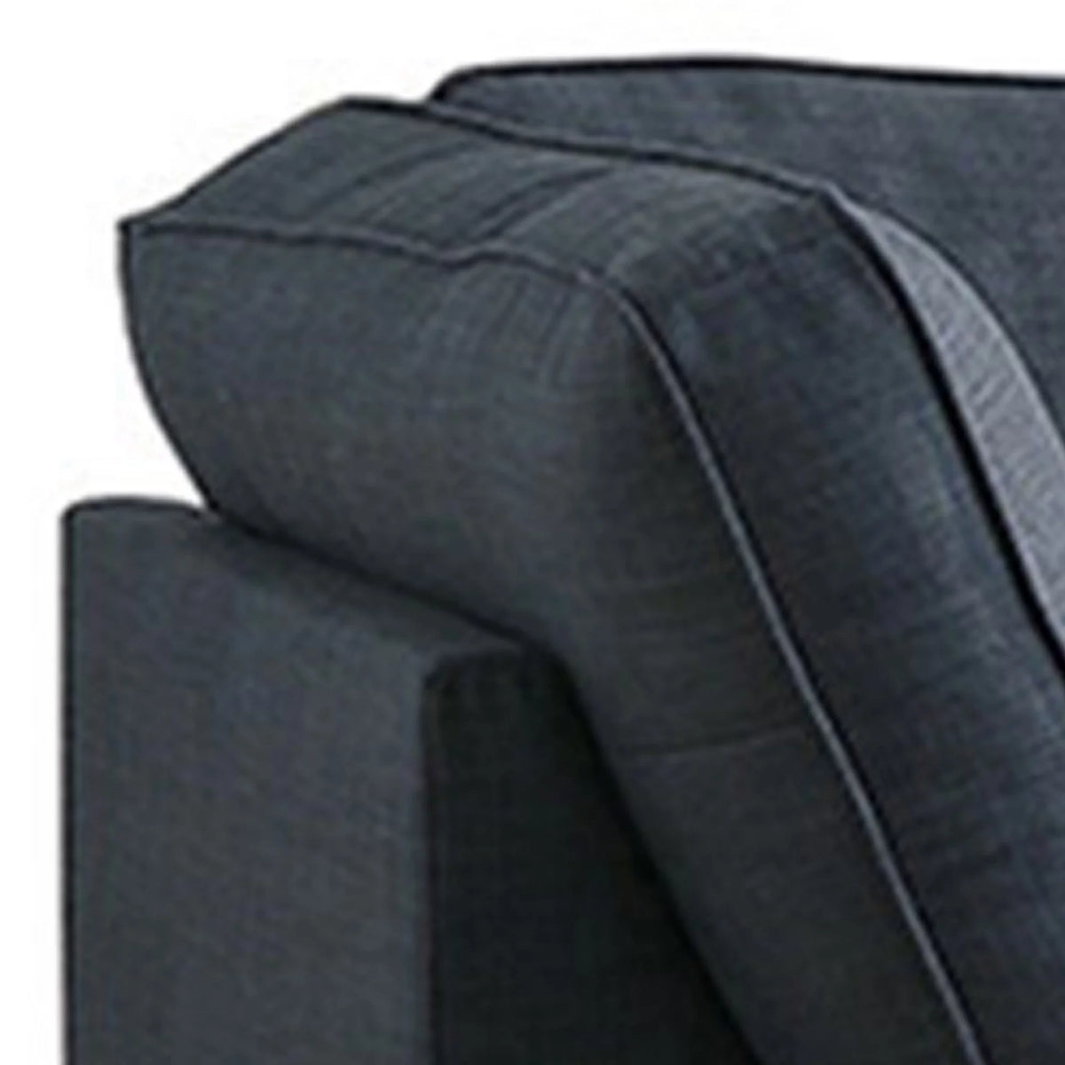 Blue Fabric L Shape Sectional Sofa with Reversible Chaise M76839