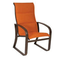 High-Back Patio Dining Chair Caramel F749