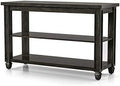 Antique Black Wood Sofa Table O658757
