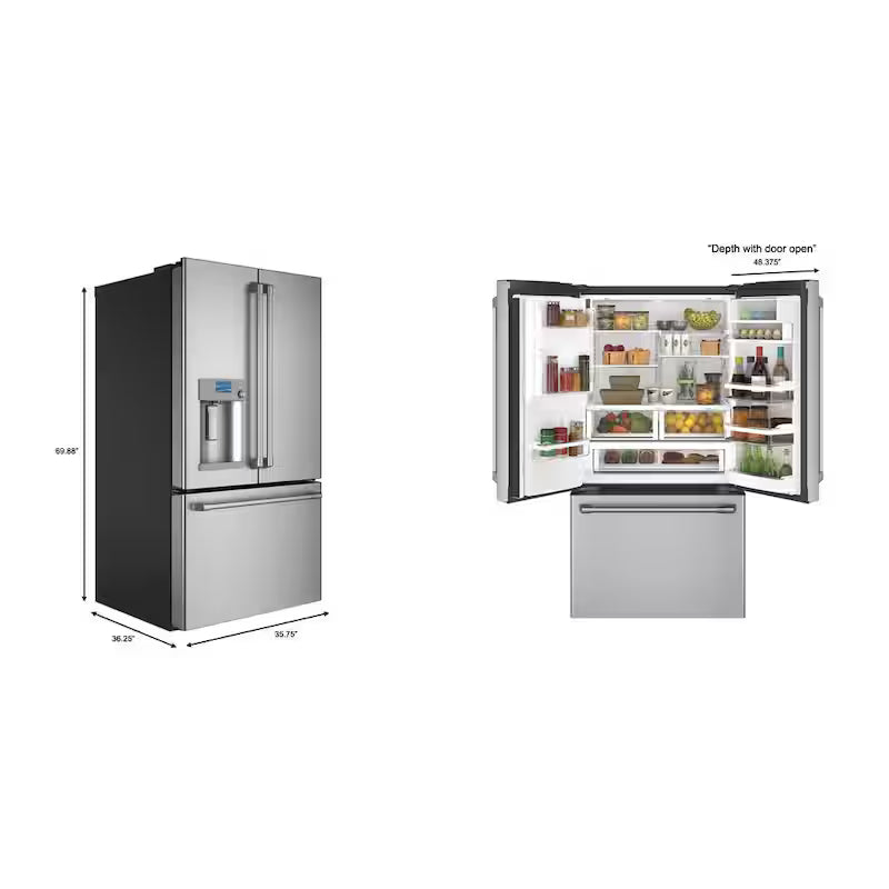 27.8 cu. ft. Smart French Door Refrigerator with Hot Water Dispenser W60476