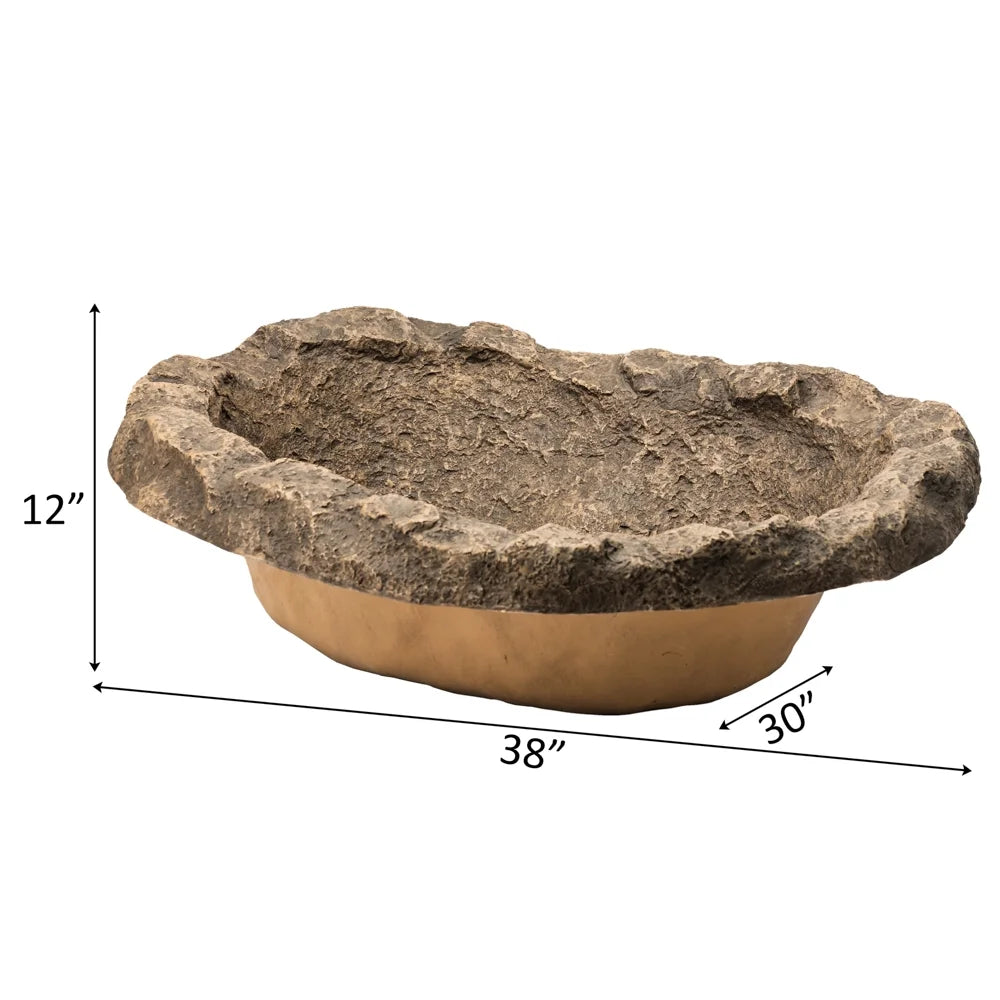 Faux Rock Fiberglass Garden Water Pond H155