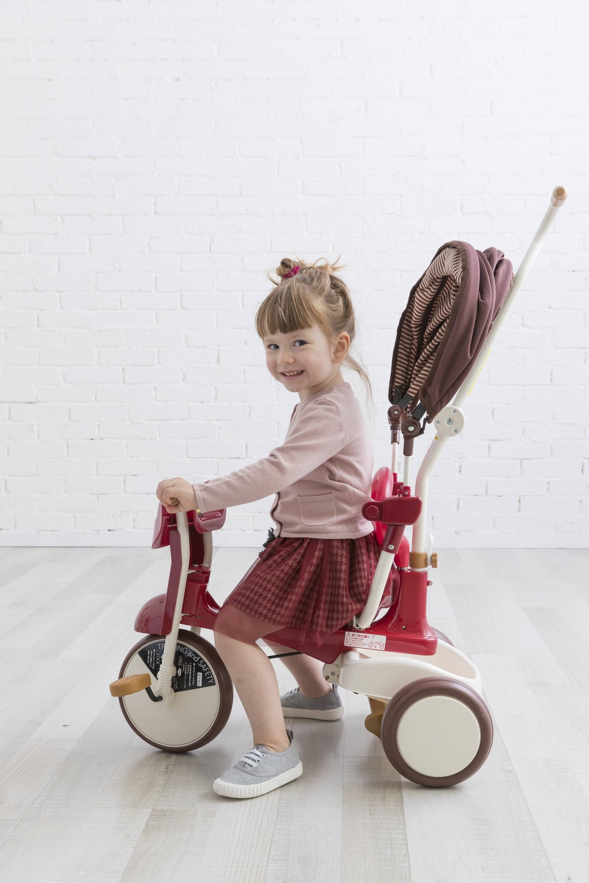 3-in-1 Folding Tricycle with Canopy White B888543
