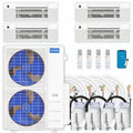 54,000 BTU 4 Zone Ceiling Cassette Ductless Air Conditioner and Heat Pump U522