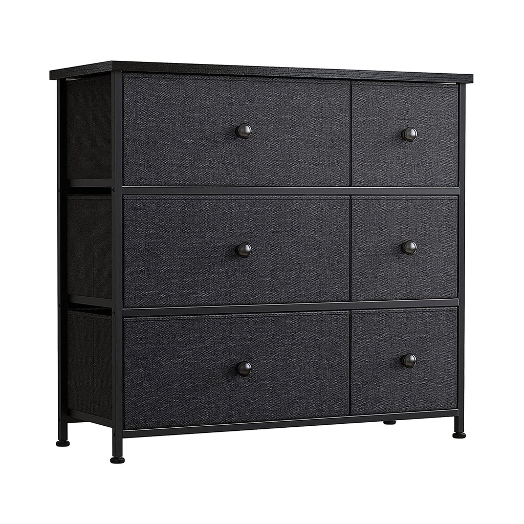 6 Drawer Steel Frame Storage Organizer Dresser X5720