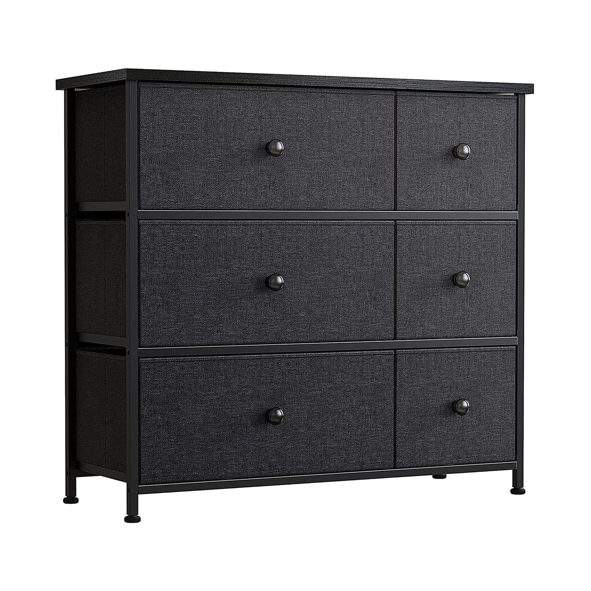 6 Drawer Steel Frame Storage Organizer Dresser X5720