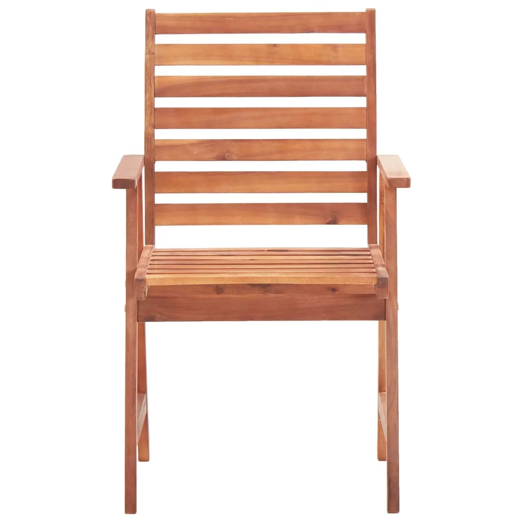 3 pcs Acacia Wood Patio Dining Chairs with Cushions Y2250