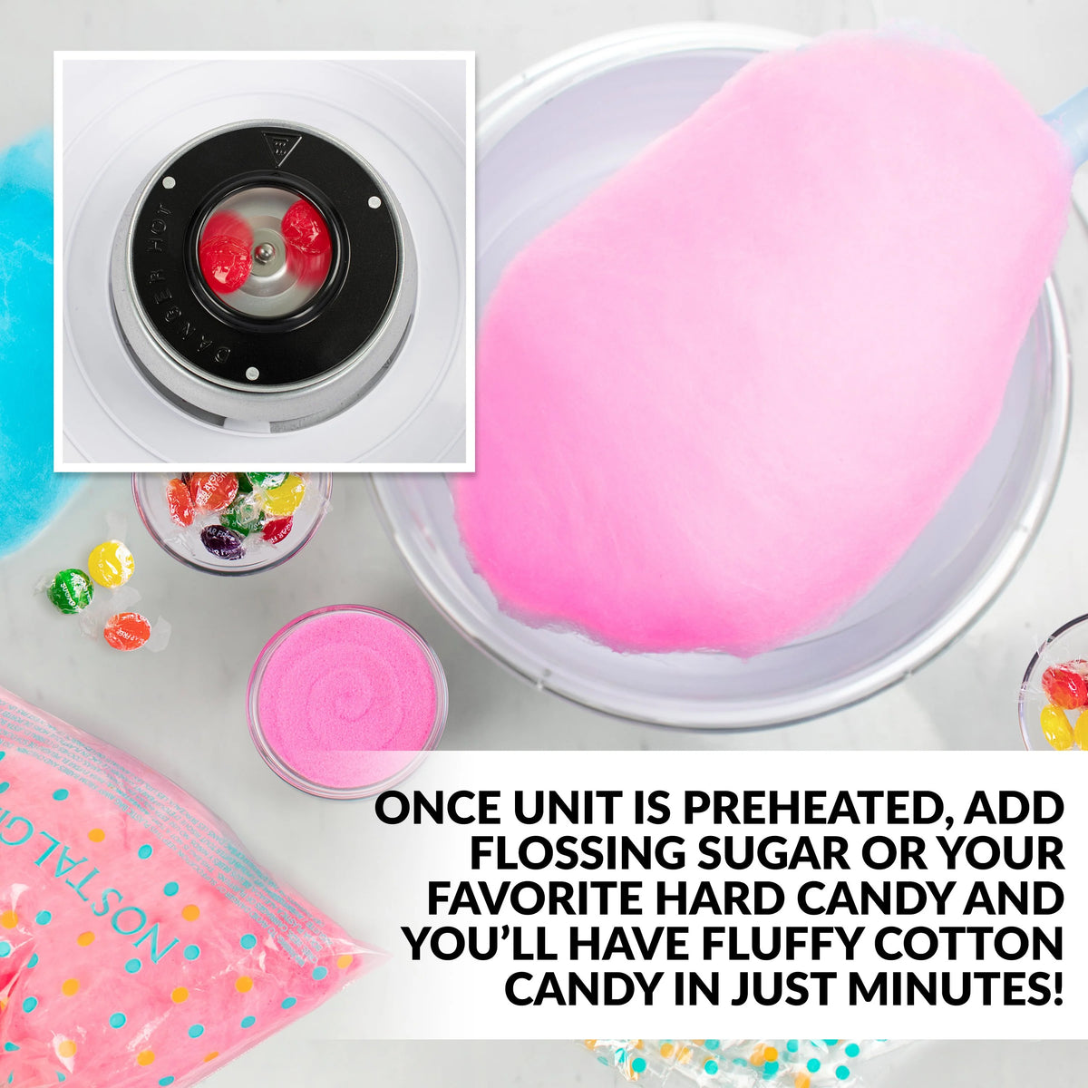 Sugar-Free Candy Cotton Candy Maker W677