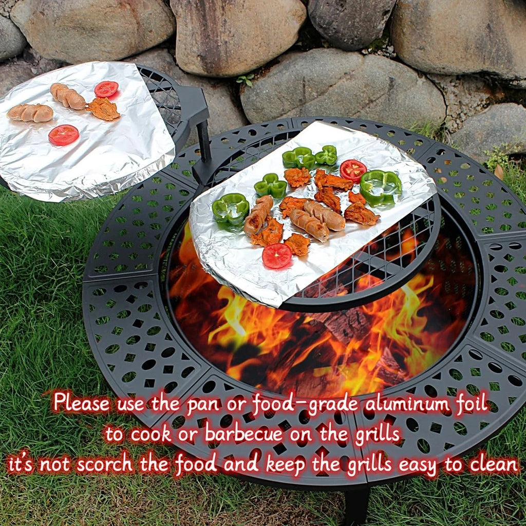 36 Inch Wood Burning Fire Pit with 2 Grills C894