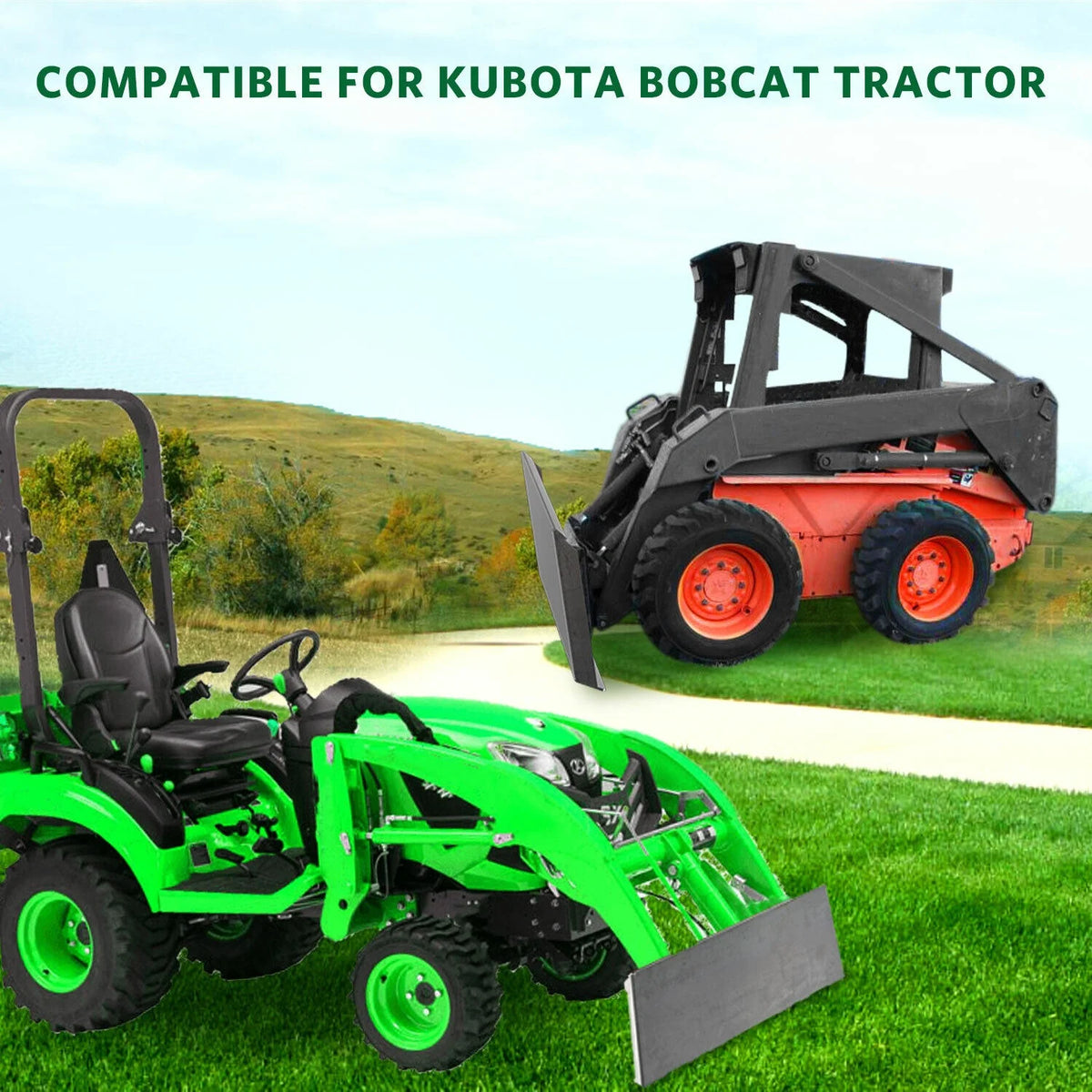 3/8" Quick Tach Attachment Mount Plate Skid Steer Hitch Steel Front Loader Plate J41670