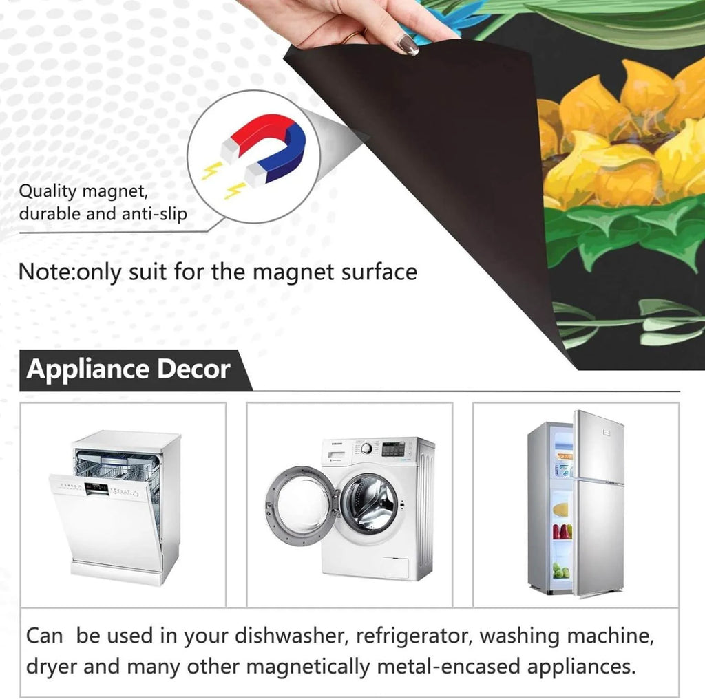 Botanical Sunflower Dishwasher Magnet Cover 23"Wx26"H H265139