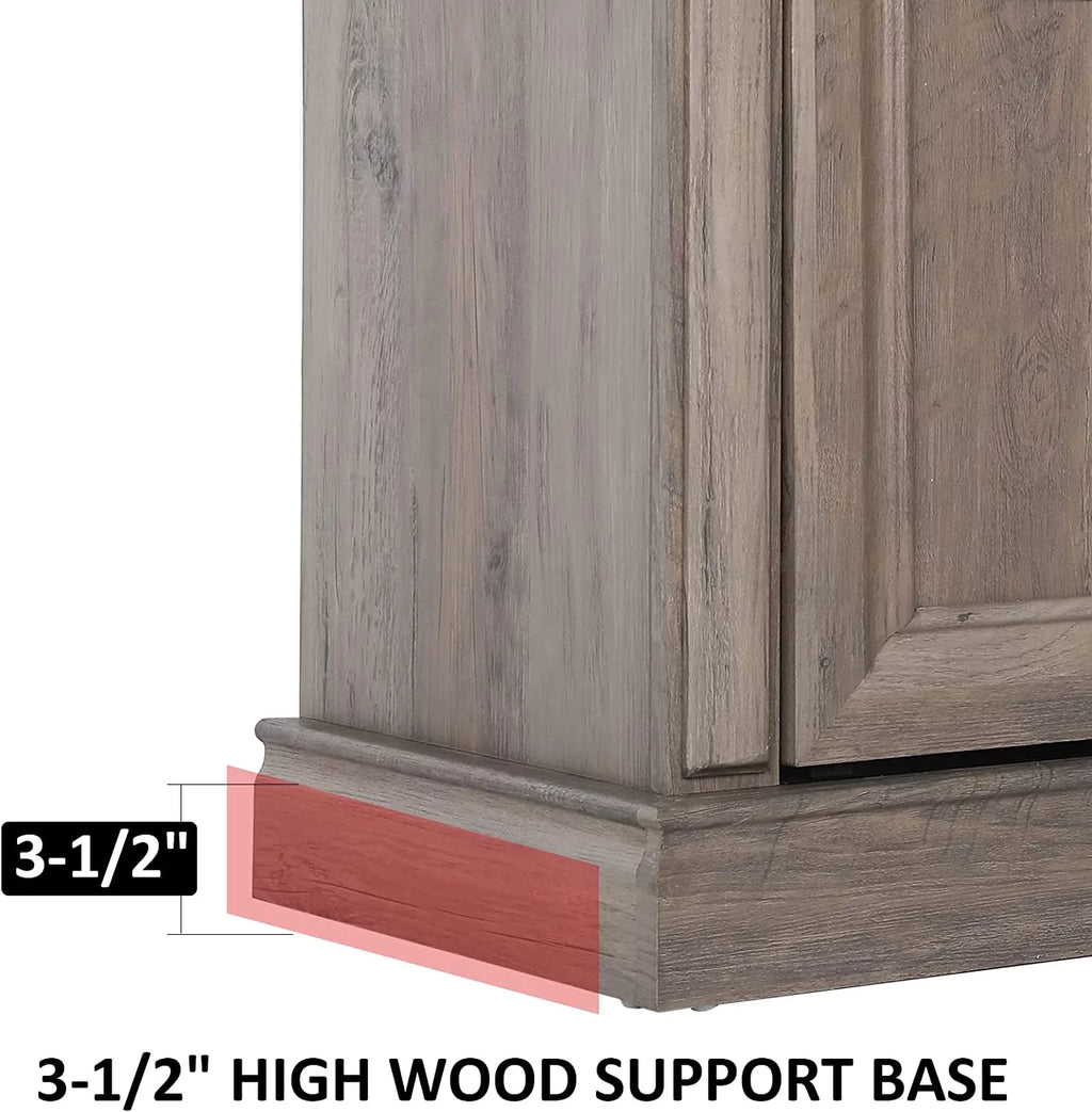 58 TV Stand with Electric Fireplace, Gray M30746