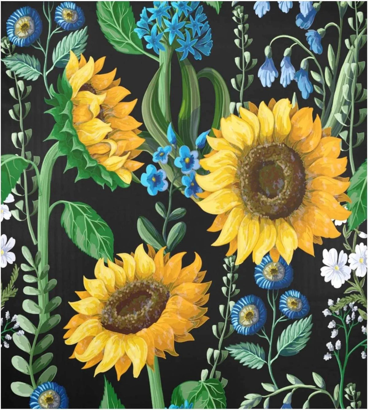 Botanical Sunflower Dishwasher Magnet Cover 23"Wx26"H H265139