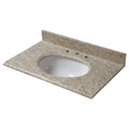 31x22 Golden Hill Granite Vanity Top with White Bowl N749514