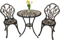3 Piece Cast Aluminum Outdoor Table and Chairs Set X966