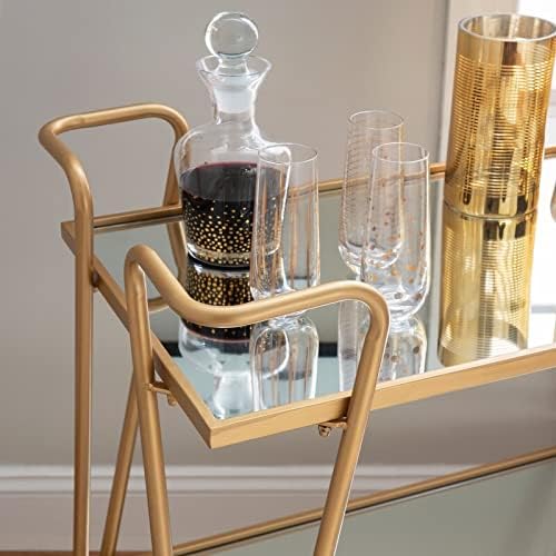 Gold Mid-Century Bar Cart E845