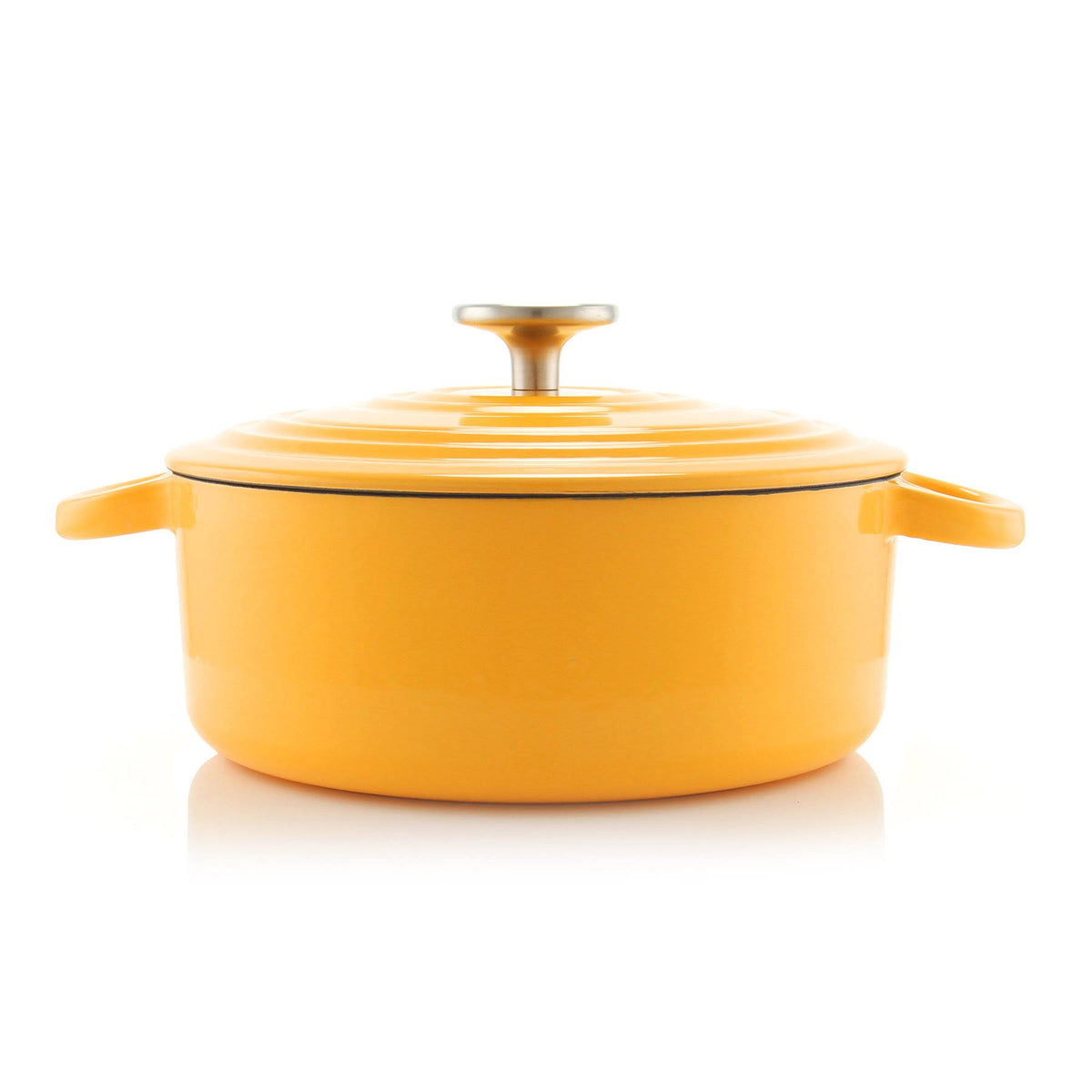 3 qt Round Cast Iron Dutch Oven Cobalt Blue S64096