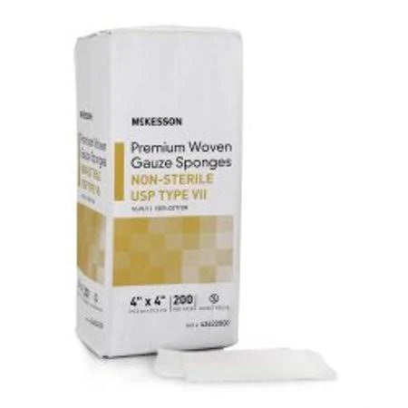 USP Type VII Gauze Sponge 12-Ply 4 x 4 Case of 2000 W81347