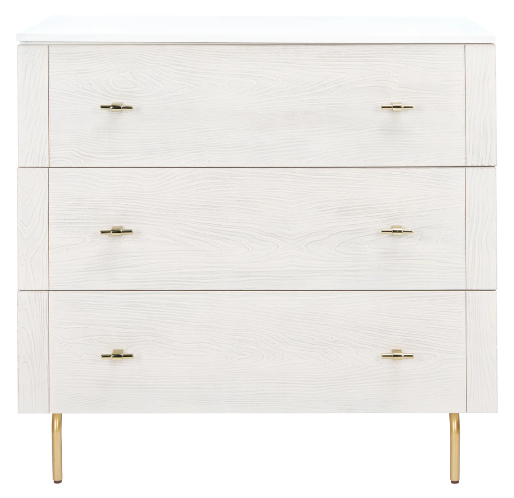 Black 3 Drawer Chest J4426