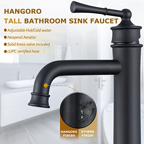 Polished Chrome Tall Single Handle Vessel Sink Faucet with Pop Up Drain B4411