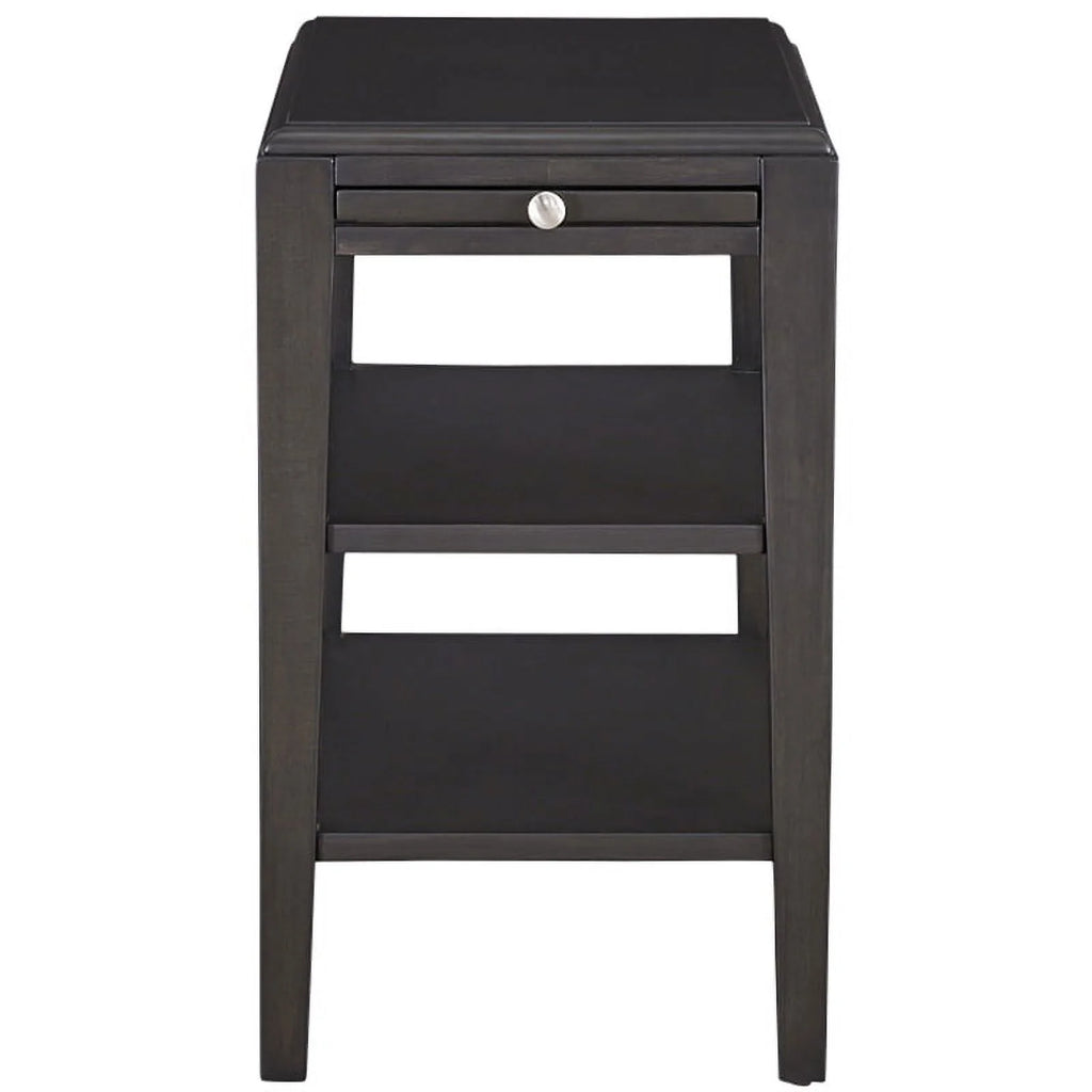 Espresso Brown Wood Chairside Table E661