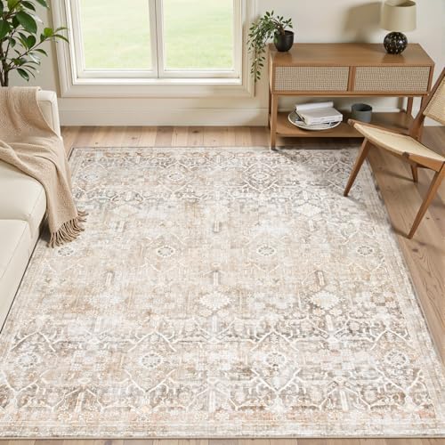 9x12 Washable Non Slip Vintage Area Rug Z833