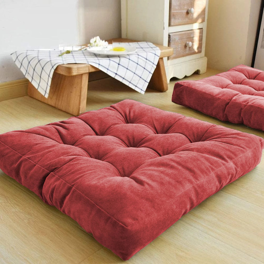 Rose Red 2 Pack 22" Large Floor Pillow Q190