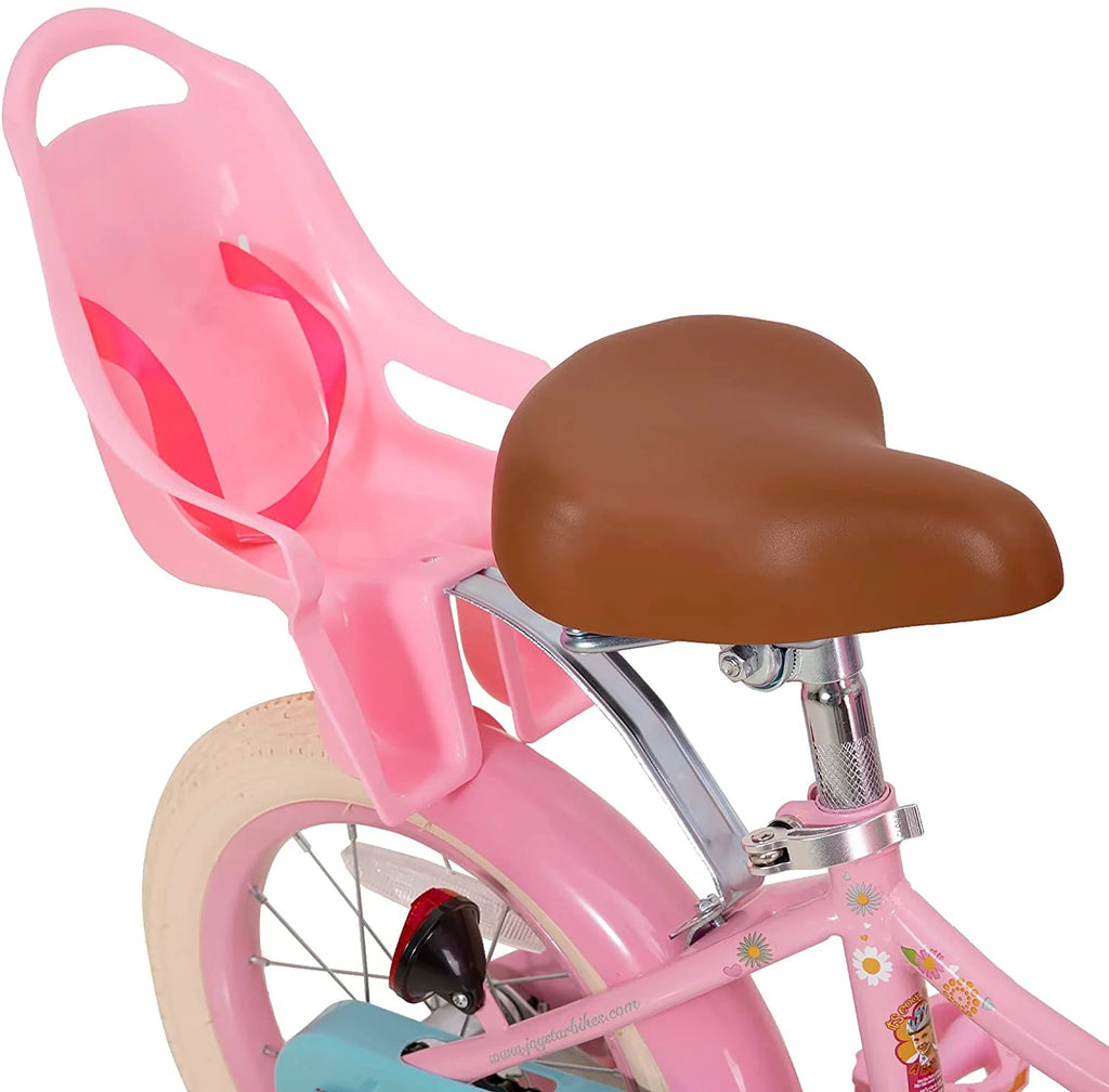 16 Inch Kids Bike with Training Wheels and Basket White E146
