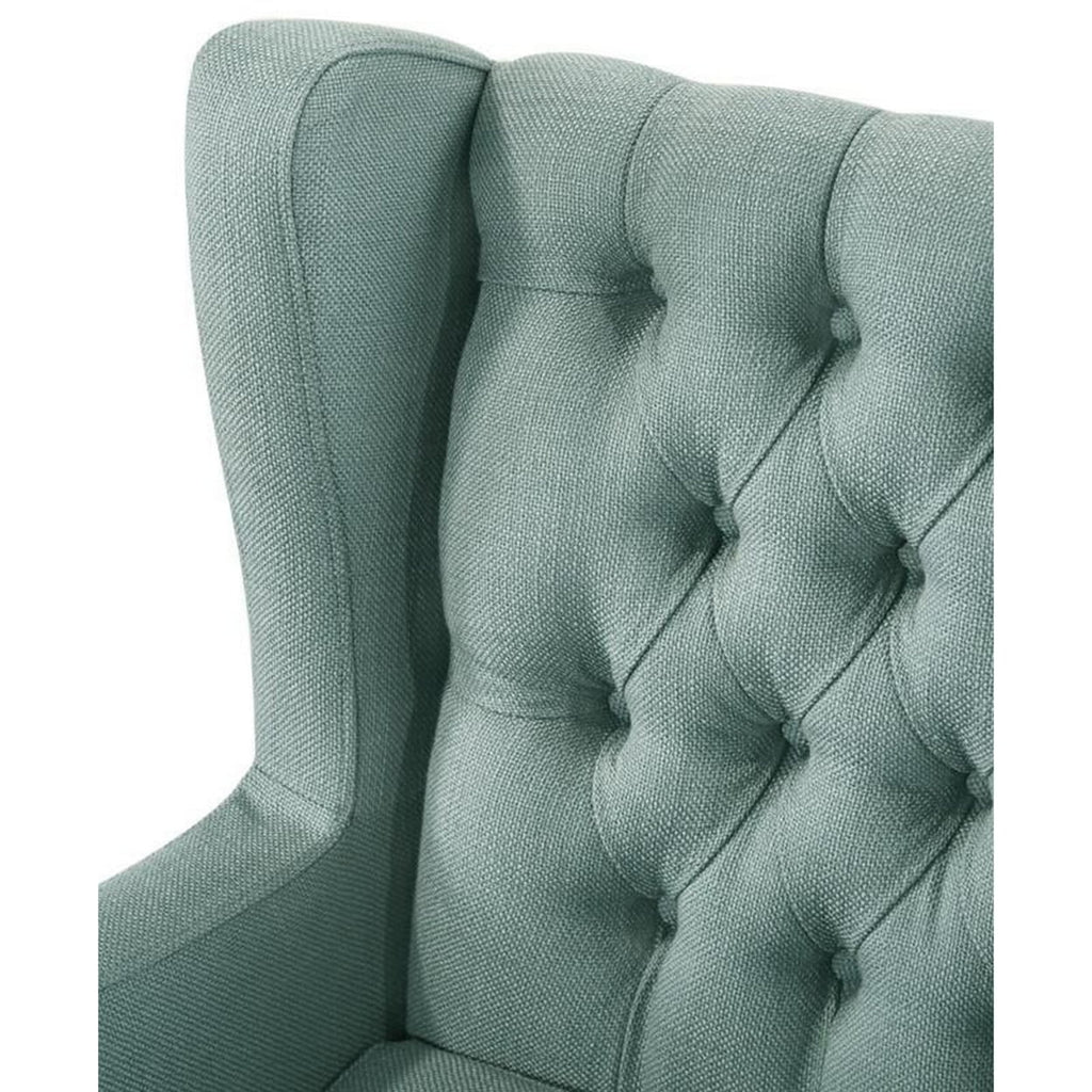 Teal Fabric Accent Chair U2876