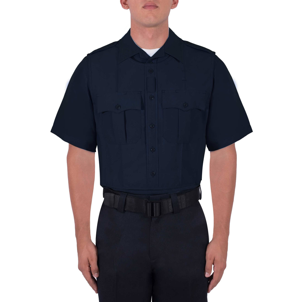 Mens Outer Vest Carrier Polyester Size X-Large Dark Navy Blue J228607
