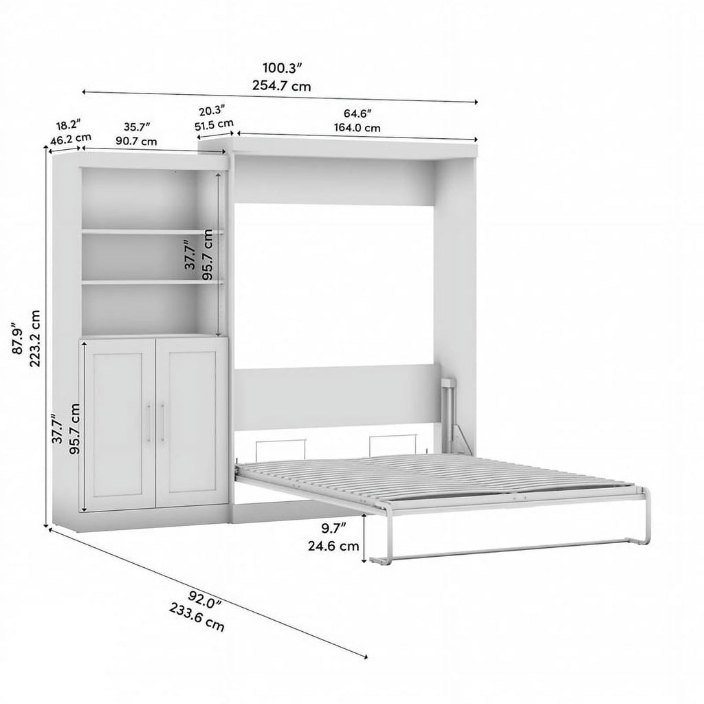 Queen Murphy Bed & Closet Organizer X854