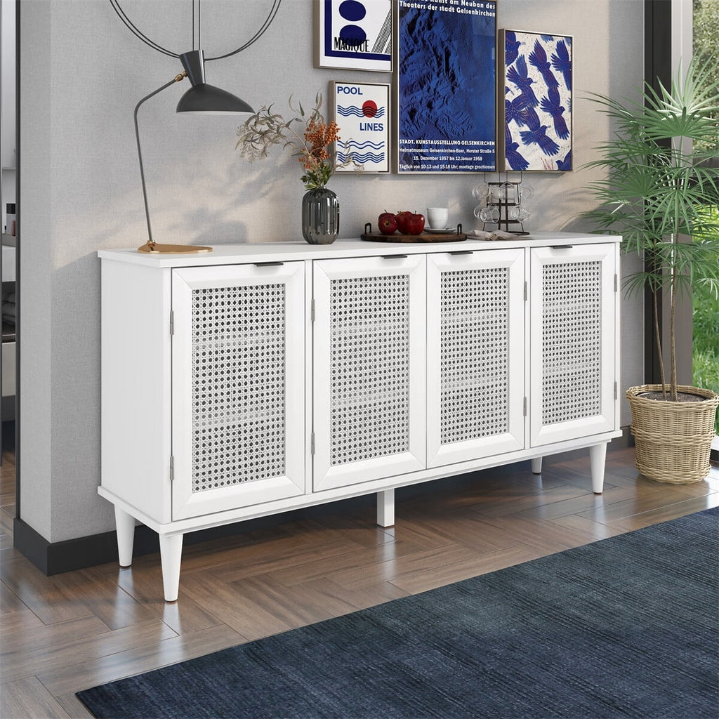 Large Storage Sideboard with Artificial Rattan Door H81978