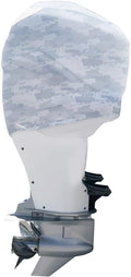 Grey Digital Camo Outboard Motor Cover N442800