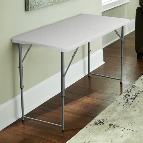 8 Foot Plastic Folding Picnic Table with Carry Handle R877333