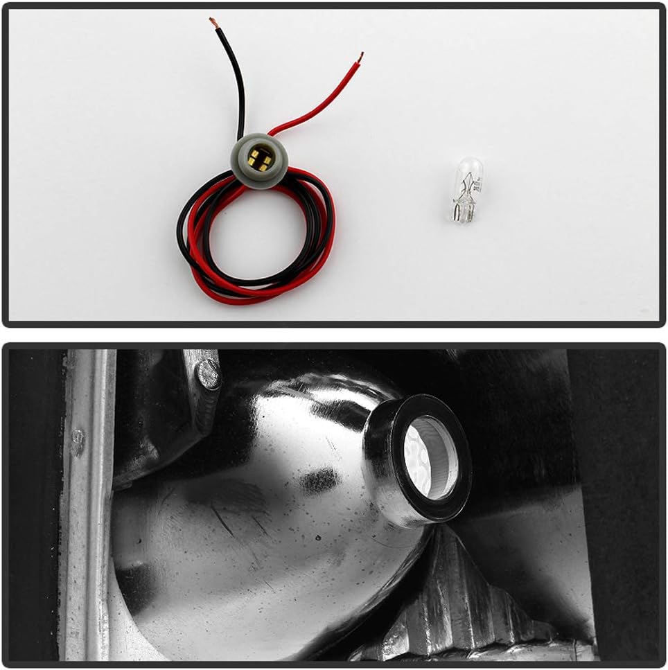 Black Headlights with Corner Signal Lights Set Y8416