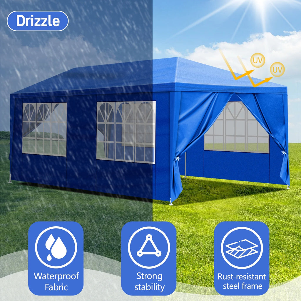 10x20ft White Party Tent Canopy P165
