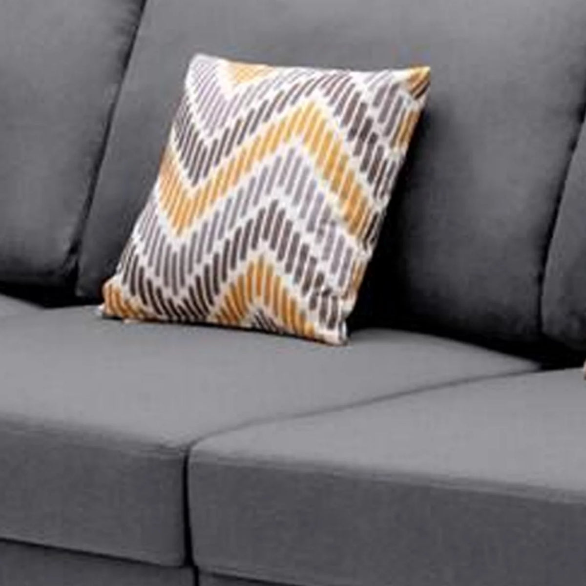 96 Inch 3 Piece Modular Sofa Set with 2 Accent Pillows C761950
